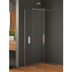 New Trendy Smart perete cabină de duș walk-in 140 cm crom luciu/sticla transparentă EXK-4091