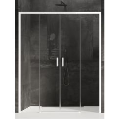 New Trendy Prime White uși de duș 170 cm culisantă alb mat/sticlă transparentă D-0438A