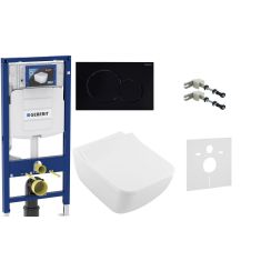 Set set Combi-Pack cu tablă Villeroy & Boch Venticello 4611RSR1, cadru încastrat Geberit Duofix 111.320.00.5, 115.770.DW.5, 111.815.00.1, 156.050.00.1