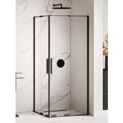 New Trendy Smart Black cabină de duș 120x120 cm pătrat negru semi lucios/sticlă transparentă EXK-4173