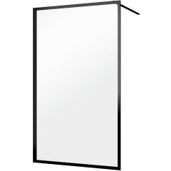 Sealskin Contour perete cabină de duș walk-in 120 cm negru mat/sticla transparentă CDA31186195100