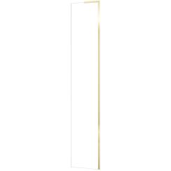 Rea Hugo perete de duș 30 cm auriu periat/sticla transparentă REA-K6610