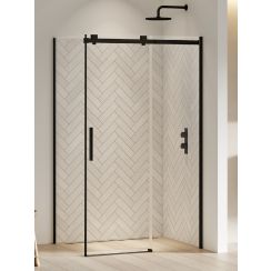 New Trendy Softi Black cabină de duș 100x120 cm dreptunghiular negru semi lucios/sticlă transparentă EXK-3969