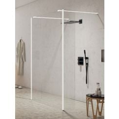 New Trendy New Modus White perete cabină de duș walk-in 130 cm alb mat/sticla transparentă EXK-2275