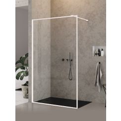 New Trendy New Modus White perete cabină de duș walk-in 120 cm alb mat/sticla transparentă EXK-2226