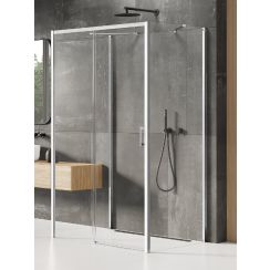 New Trendy Prime cabină de duș 160x90 cm dreptunghiular crom luciu/sticlă transparentă K-0838