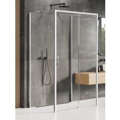 New Trendy Prime cabină de duș 100x80 cm dreptunghiular crom luciu/sticlă transparentă K-0841