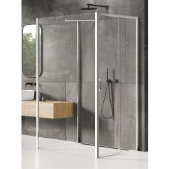 New Trendy Prime cabină de duș 100x90 cm dreptunghiular crom luciu/sticlă transparentă K-0882