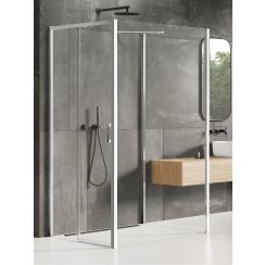 New Trendy Prime cabină de duș 120x110 cm dreptunghiular crom luciu/sticlă transparentă K-1580