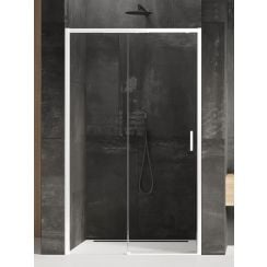 New Trendy Prime White uși de duș 160 cm culisantă alb mat/sticlă transparentă D-0412A
