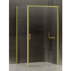 New Trendy Prime Light Gold cabină de duș 140x90 cm dreptunghiular auriu luciu/sticlă transparentă D-0429A/D-0224B