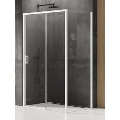 New Trendy Prime White cabină de duș 120x80 cm dreptunghiular alb mat/sticlă transparentă K-1393