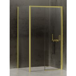 New Trendy Prime Light Gold cabină de duș 120x70 cm dreptunghiular auriu luciu/sticlă transparentă K-1444