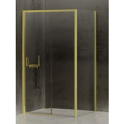 New Trendy Prime Light Gold cabină de duș 120x80 cm dreptunghiular auriu luciu/sticlă transparentă K-1473