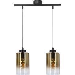 Candellux Aspra lampă suspendată 3x60 W negru-chihlimbar 32-16263