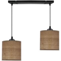 Candellux Legno lampă suspendată 2x40 W negru-bej 32-18328