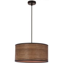 Candellux Legno lampă suspendată 1x40 W negru-lemn-maro 31-18403