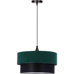 Candellux Solanto lampă suspendată 1x60 W negru-verde-auriu 31-19707