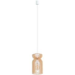 Nowodvorski Lighting Kymi B lampă suspendată 1x60 W alb-lemn 10571
