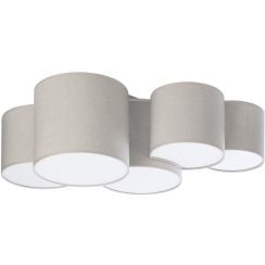 TK Lighting Mona plafon 5x15 W bej 6593