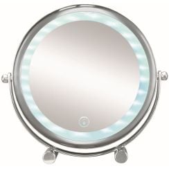 Kleine Wolke LED Mirror oglindă cosmetică 15x19.5 cm rotund cu iluminare crom 5886124886