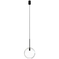 Nowodvorski Lighting Sphere lampă suspendată 1x40 W negru-transparent 7848