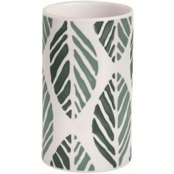 Kleine Wolke Leaf pahar pentru periuta de dinti alb-verde 8031697852