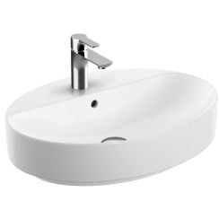 Geberit Variform lavoar 60x45 cm ovale mobilier-de blat alb 500.772.01.2