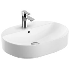 Geberit Variform lavoar 60x45 cm ovale mobilier-de blat alb 500.777.00.2