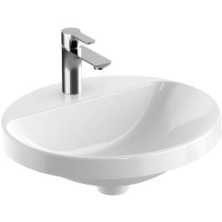 Geberit Variform lavoar 50x45 cm oval încastrat alb 500.714.01.2