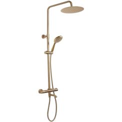 Rea Lungo set cadă și duș perete cu termostat auriu REA-P6604