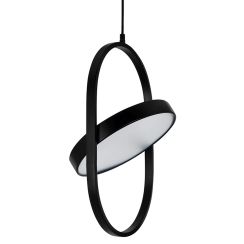 Moosee Spinner lampă suspendată 1x19 W negru-lapte MSE010100315