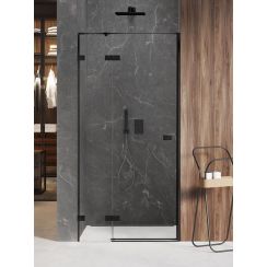 New Trendy Avexa Black uși de duș 80 cm înclinabilă negru mat/sticlă transparentă EXK-1546