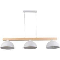 TK Lighting Oslo lampă suspendată 3x15 W alb-lemn 4712