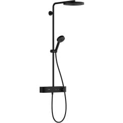 Hansgrohe Pulsify S set de duș perete cu termostat cu duș de ploaie negru 24220670