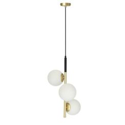 Candellux Duo lampă suspendată 3x15 W alb-auriu 33-01276