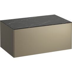 Laufen Sonar dulap cu blat 77.5x45.5x34 cm sub chiuveta pe perete negru H4054100341421