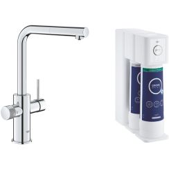 Set set de pornire Grohe Blue 40878000, baterie pentru filtru apă Grohe Blue 30601000