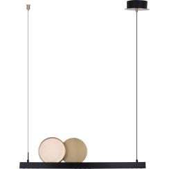 MaxLight Momo lampă suspendată 1x35 W negru-auriu P0487