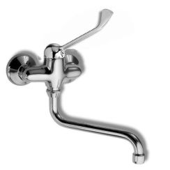 Novaservis Metalia 55 baterie lavoar perete crom 55074L/T,0
