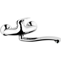 Novaservis Metalia Eco+ baterie lavoar perete crom 57070,0E