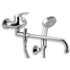 Novaservis Metalia 57 baterie cadă-duș perete crom 57037,0
