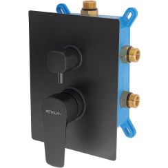 Novaservis Metalia 58 baterie cadă-duș ascuns negru BOX58051RX,5