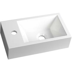 Sapho Small lavoar 40x22 cm dreptunghiular clasică-mobilier-de blat alb AR400