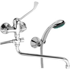 Novaservis Metalia 55 baterie cadă-duș perete crom 55075L,0