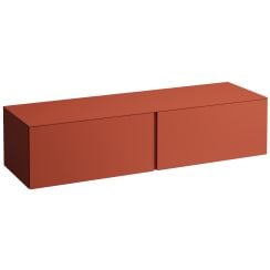 Laufen Il Bagno Alessi dulap cu blat 160x50x37 cm sub chiuveta pe perete H4303300972691