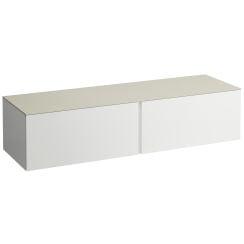 Laufen Il Bagno Alessi dulap cu blat 160x50x37 cm sub chiuveta pe perete alb H4313300972601
