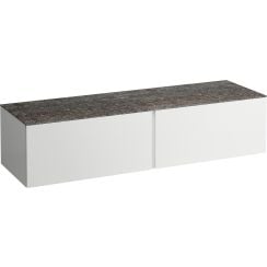 Laufen Il Bagno Alessi dulap cu blat 160x50x37 cm sub chiuveta pe perete alb H4323300972601