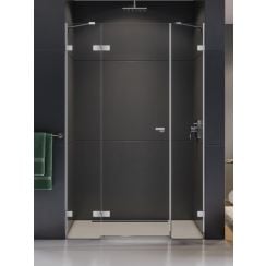 New Trendy Eventa uși de duș 110 cm înclinabilă crom luciu/sticlă transparentă EXK-4460