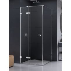New Trendy Eventa cabină de duș 100x80 cm dreptunghiular crom luciu/sticlă transparentă EXK-4481
